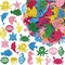 Ocean Stickers for Kids Glitter Foam Fish Sticker for Summer Sea Party Arts Crafts Scrapbooking Cards Supplies 120Pcs